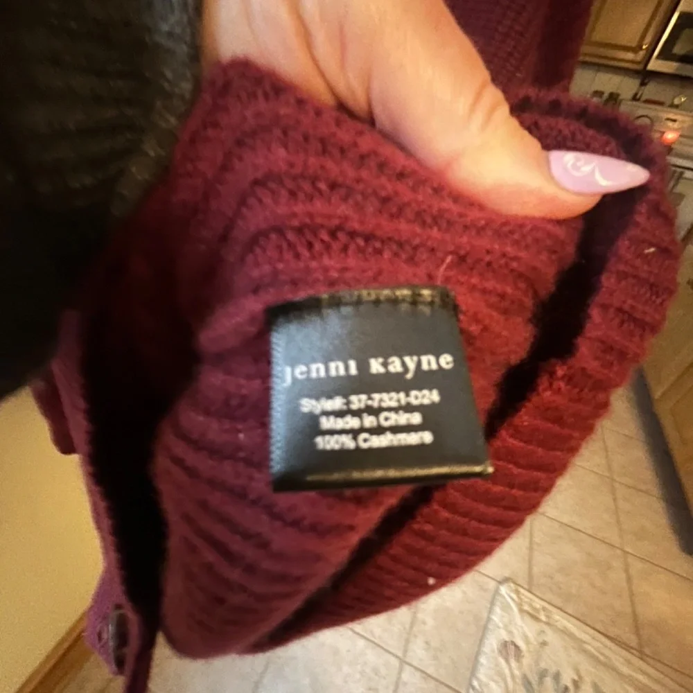 Jenni Kayne Burgundy Cardigan, S - Picture 3 of 3
